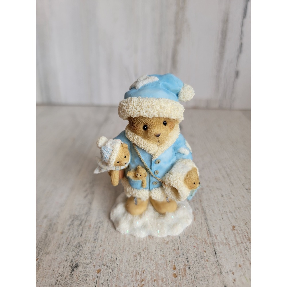 Cherish teddies Antoinette vintage Xmas bear unique home decor figure